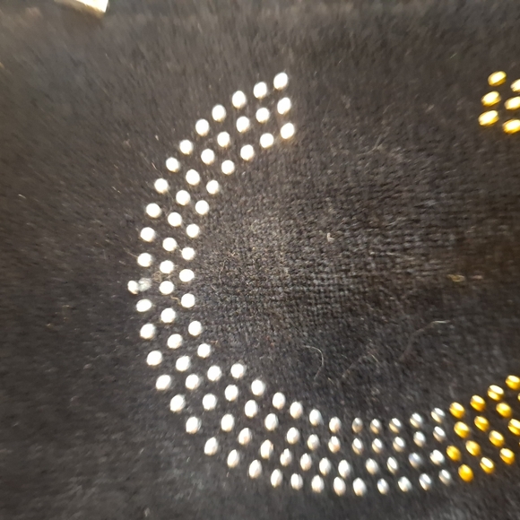 BCBG Women's Black Velour Sparkly Full Zip Track Jacket with Kangaroo Pocket XL - Picture 10 of 11